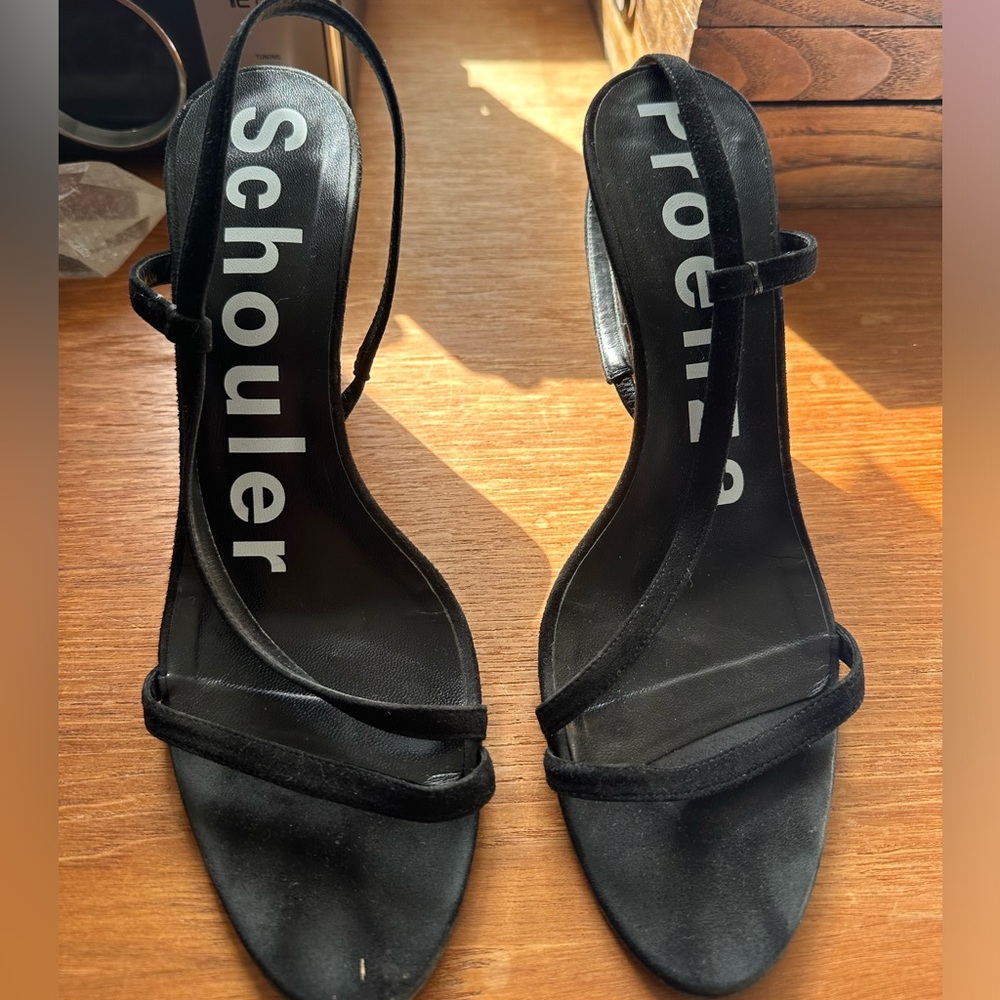 Proenza Schouler Strappy black heel sandal